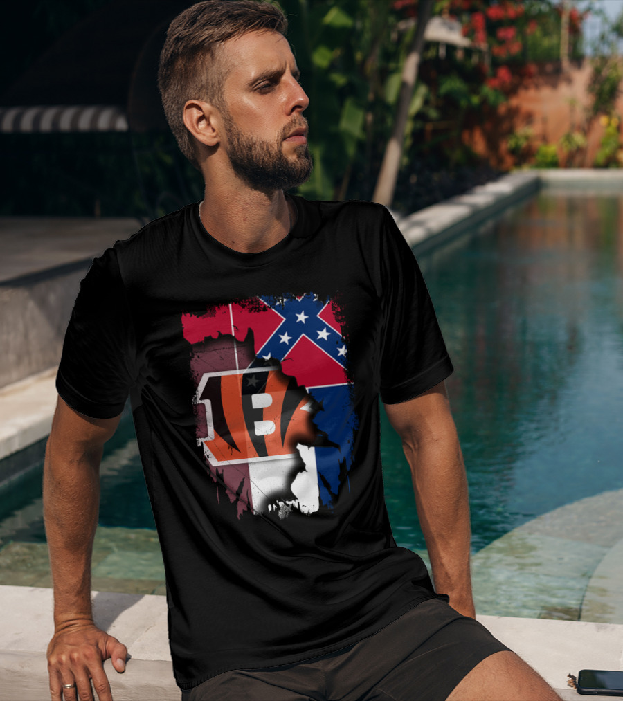 Mississippi Pride With Bengals Fusion T-Shirt