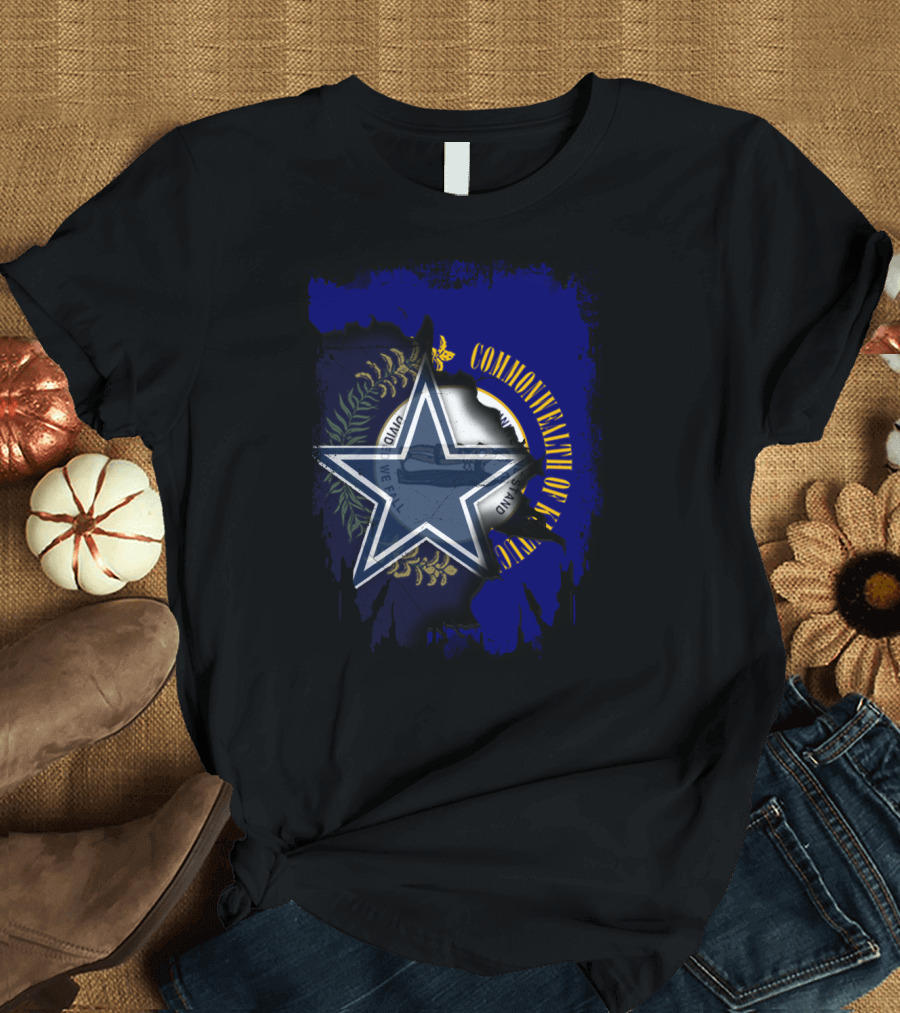 Commonwealth of Kentucky Dallas Cowboys Star Emblem Fusion T-Shirt