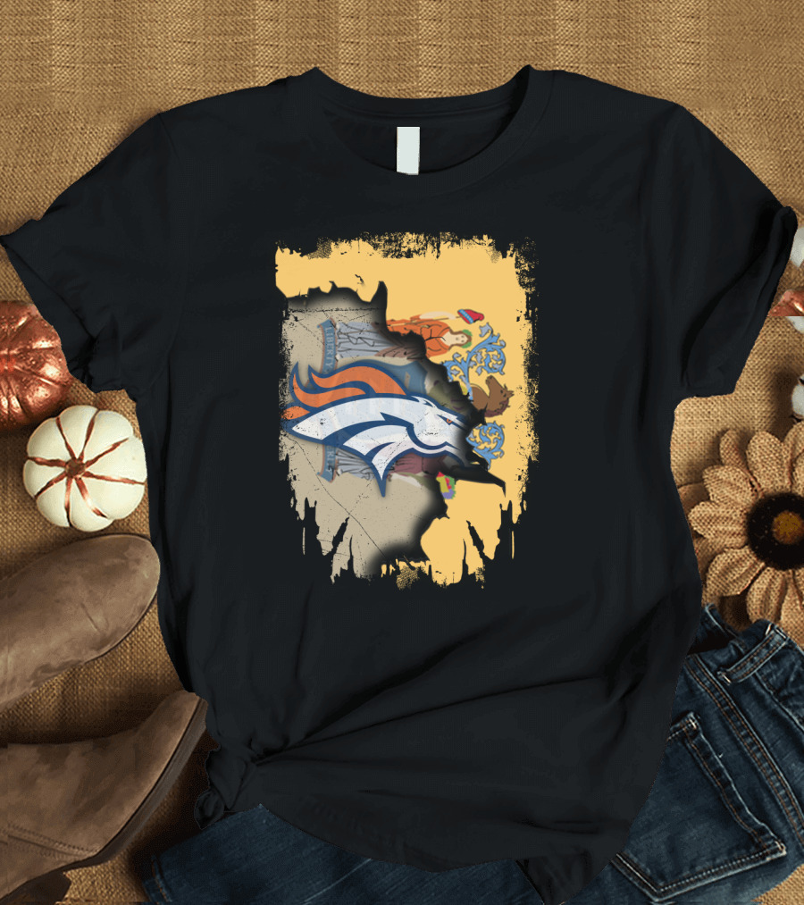 New Jersey and Broncos United Emblem T-Shirt