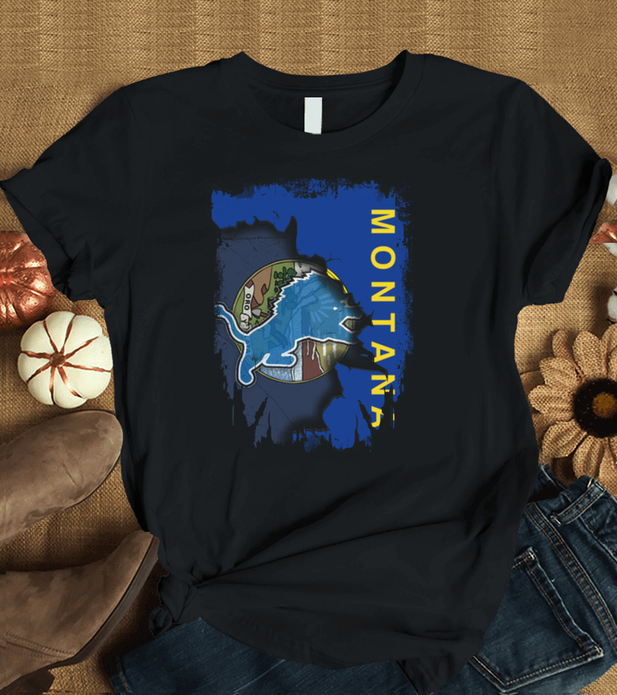 Montana Alliance with Lions Logo and State Emblem T-Shirt