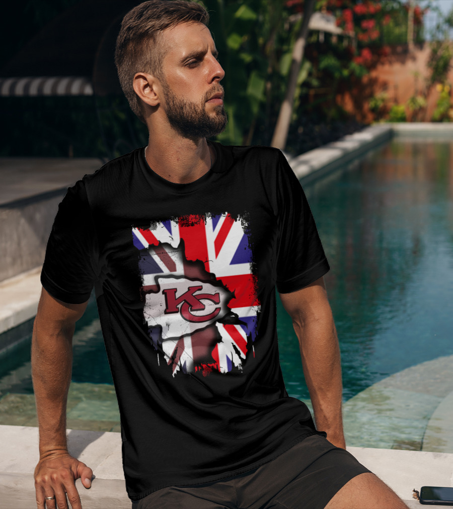 United Kingdom KC Chiefs Union Jack Integration T-Shirt
