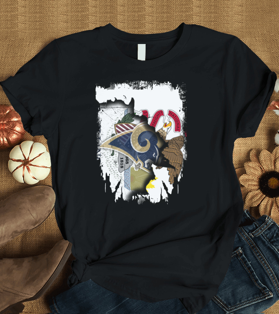 Together Illinois Rams Heritage Vintage Emblem T-Shirt