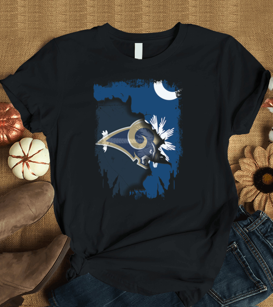 South Carolina Rams Inspired Moon and Palmetto Iconic Mashup T-Shirt