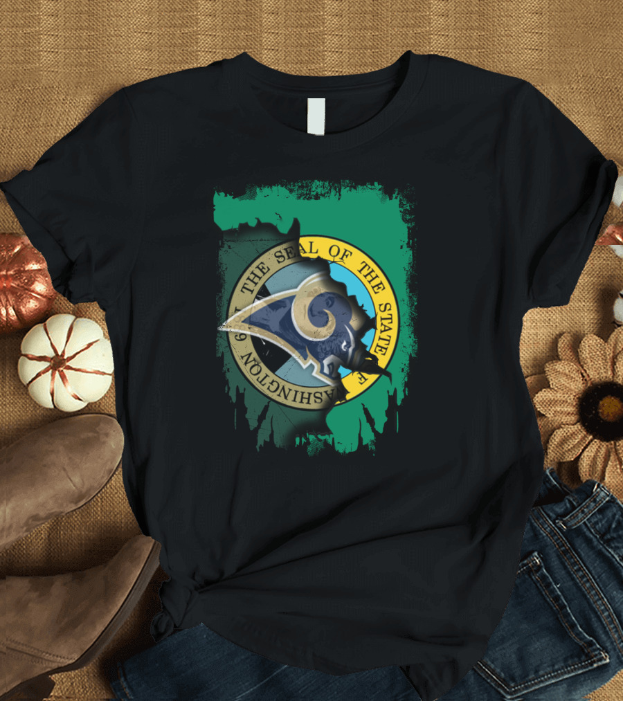 Together Washington State Seal with Rams T-Shirt
