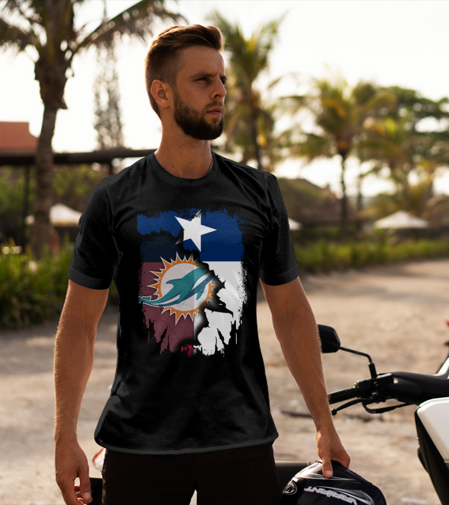 Texas Miami Dolphins Fusion T-Shirt