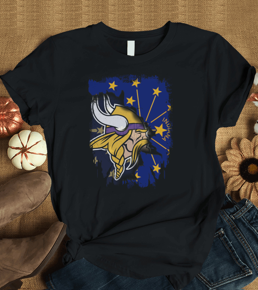 Indiana Together with Vikings Stars T-Shirt