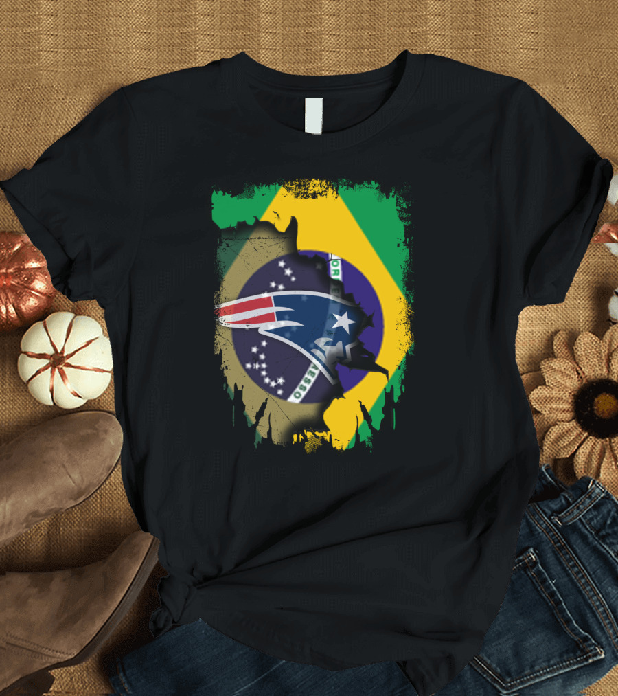 Together Brazil Patriots Flag Fusion T-Shirt