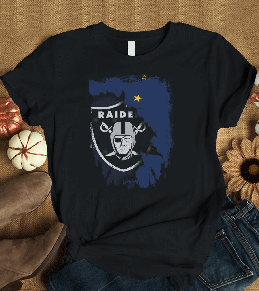 Together Alaska Raiders United with State Flag T-Shirt