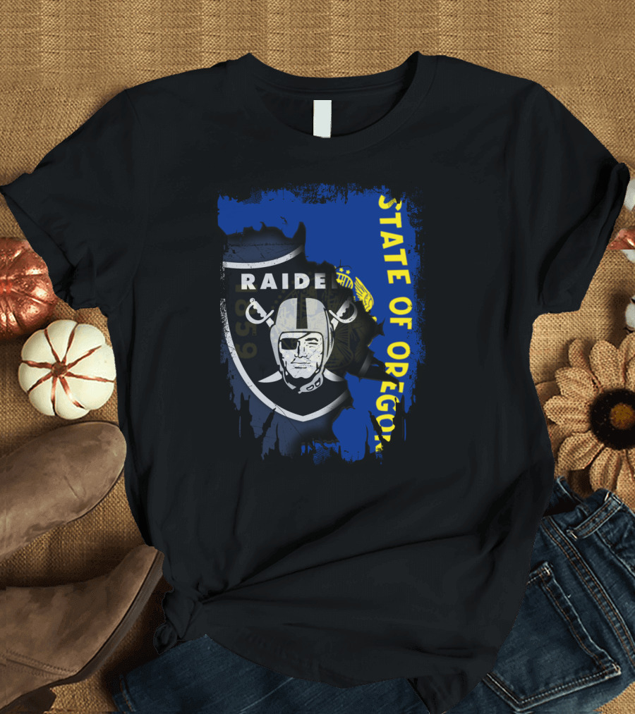 State of Oregon Raiders Shield Emblem T-Shirt