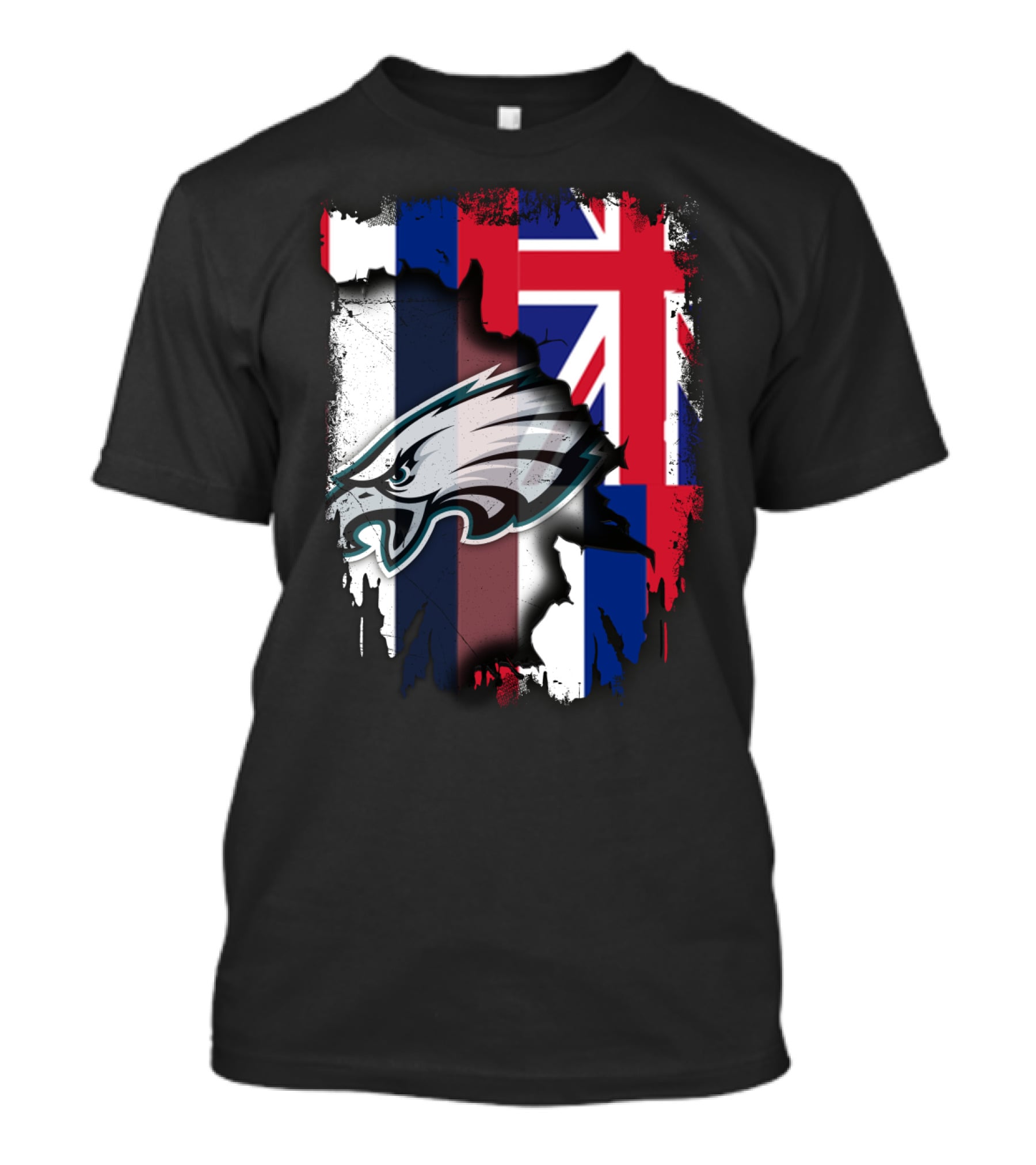 Philadelphia Eagles Hawaii Flag Unity T-Shirt