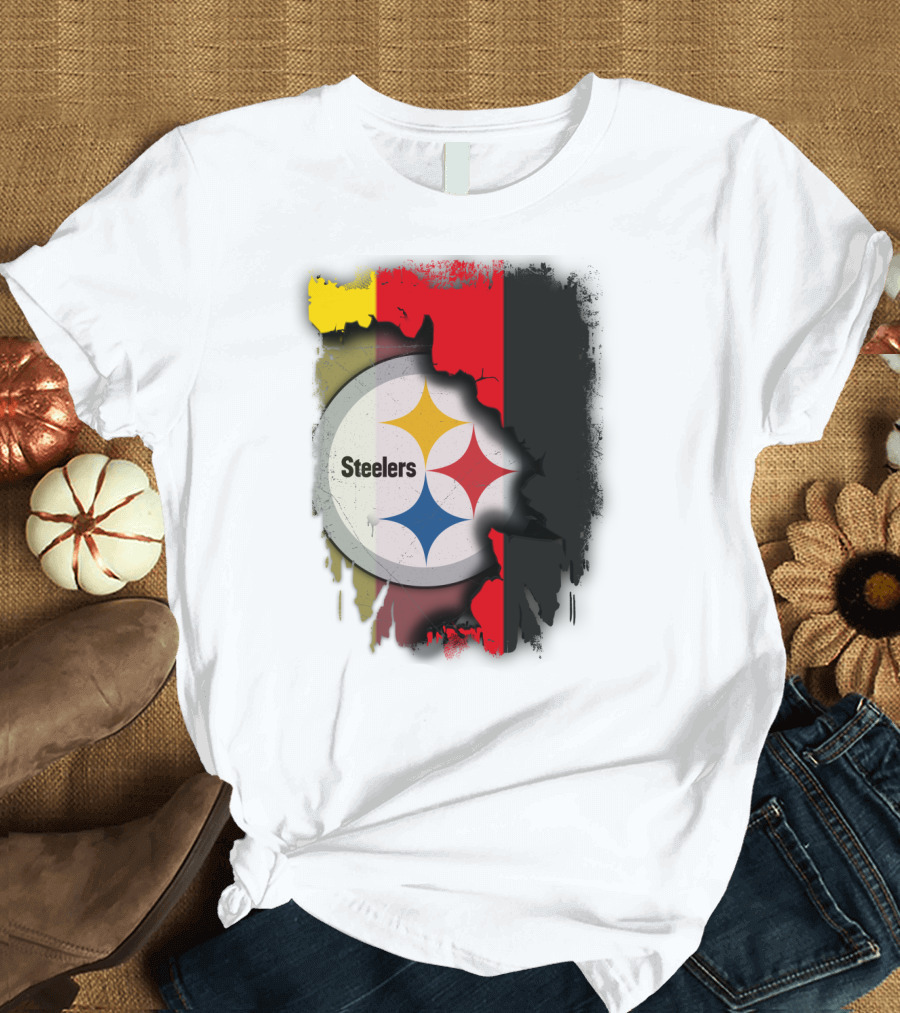 Germany Steelers Fusion with Flag and Logo Elements T-Shirt