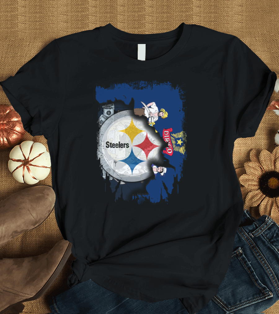 Steelers Maine Dirigo Logo Fusion T-Shirt