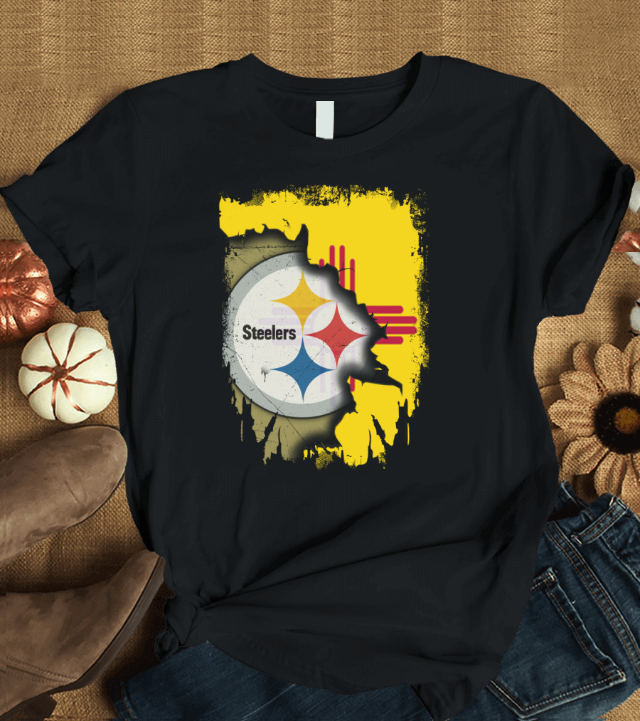 Steelers New Mexico Zia Symbol Fusion T-Shirt
