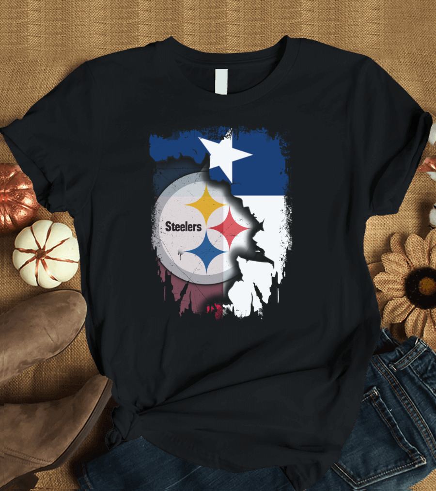 Steelers Texas Flag Fusion T-Shirt