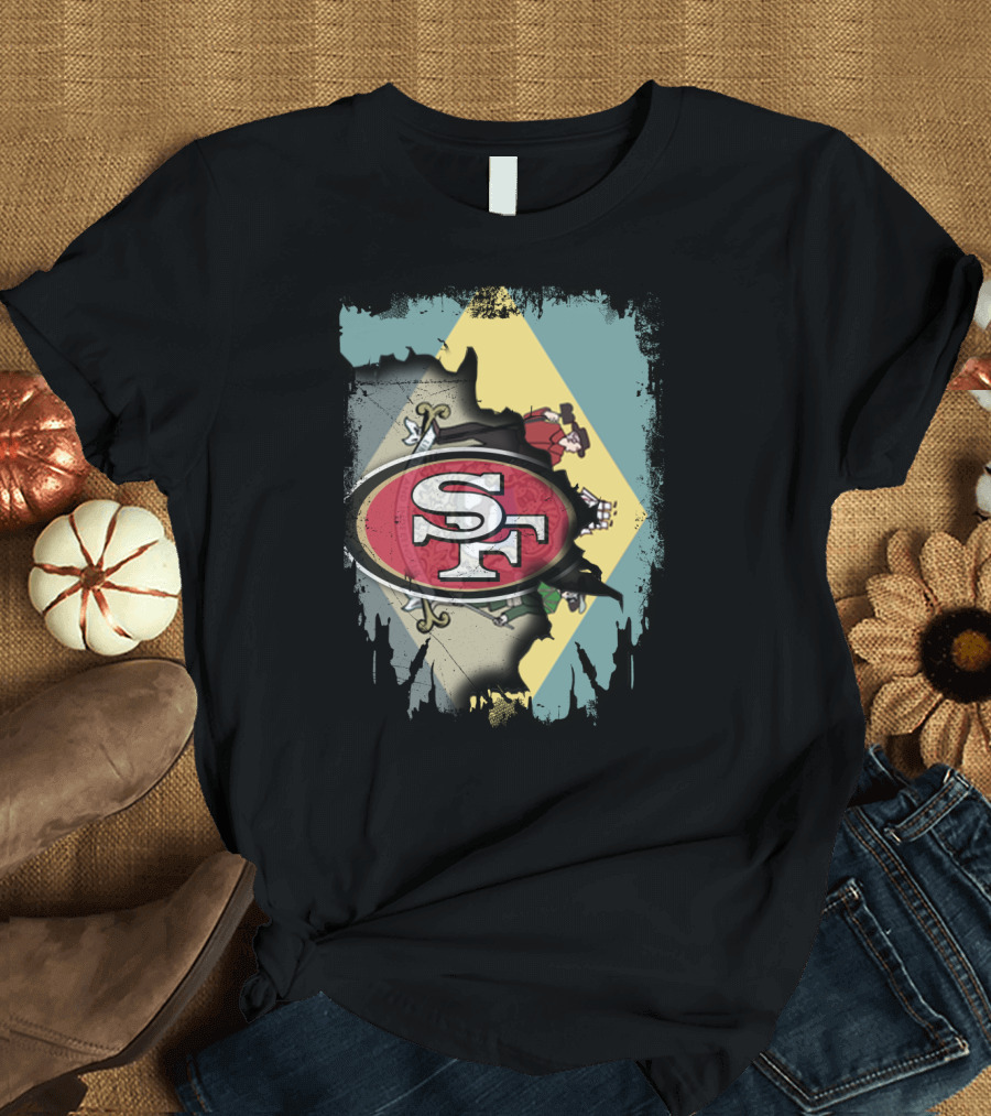 Delaware Unity with San Francisco 49ers Logo Integration T-Shirt
