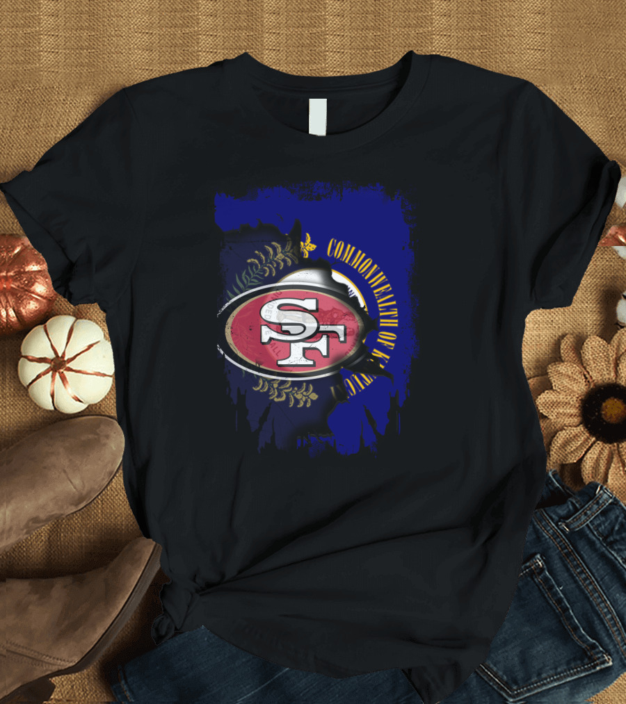 Commonwealth of Kentucky With 49ers SF T-Shirt