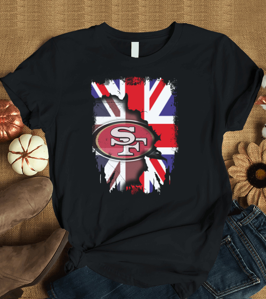Together United Kingdom with 49ers SF Union Jack Flag T-Shirt