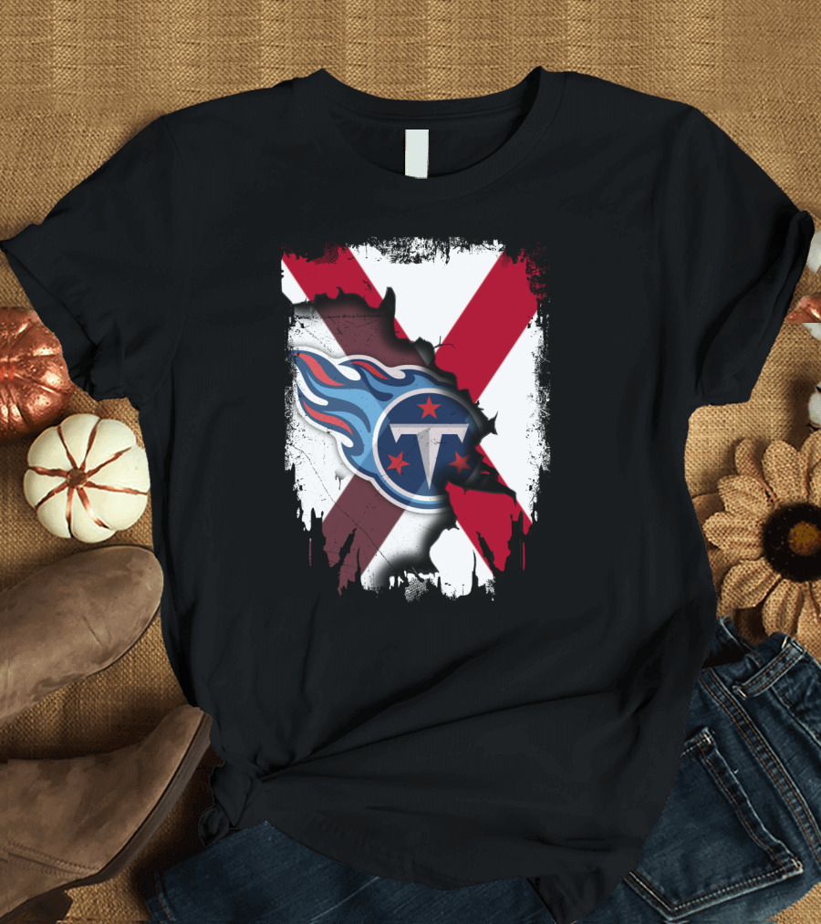 Together Alabama Titans Flag Fusion T-Shirt