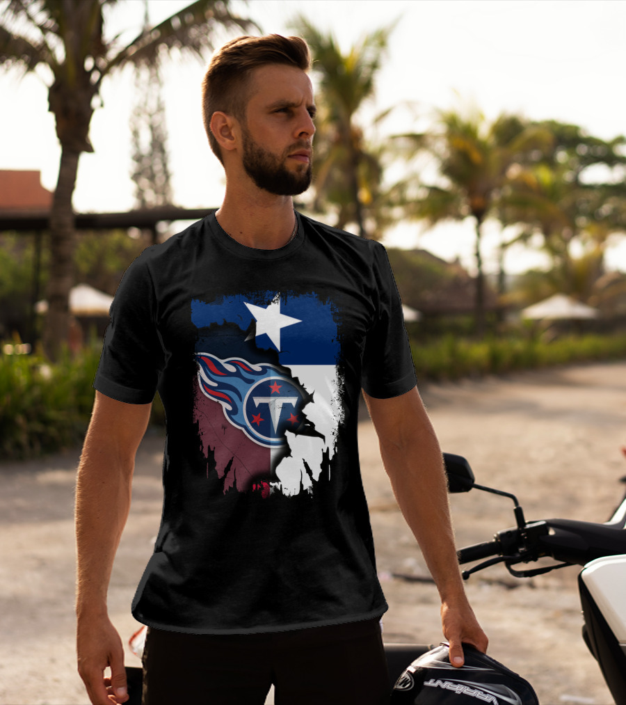 Together Titans Texas Flag Fusion T-Shirt
