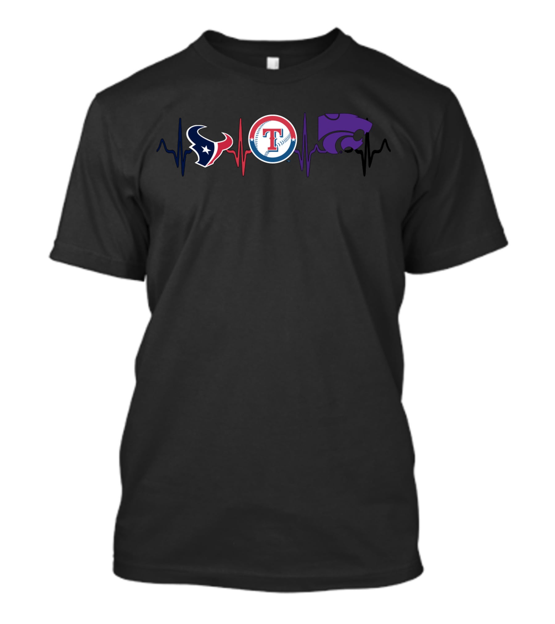 Love Texans Rangers Wildcats Ksw Team Spirit T-Shirt