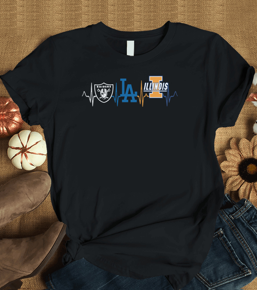 Raiders Dodgers Illinois Pulse T-Shirt
