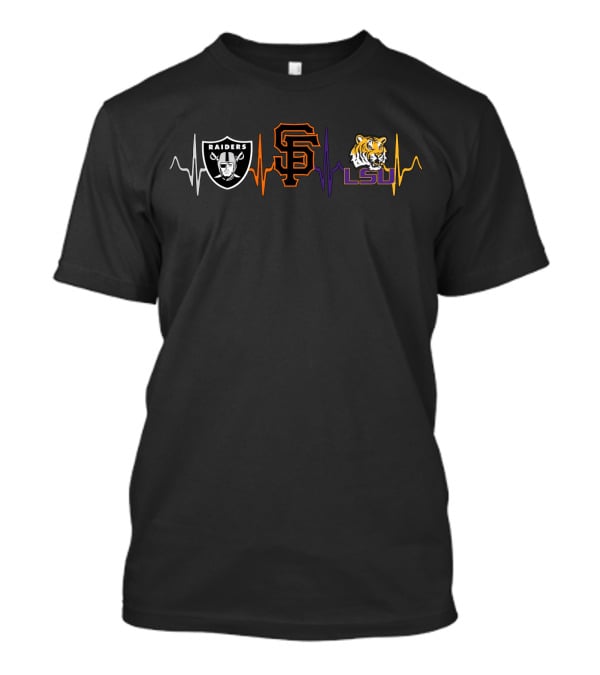 Raiders Giants Lsu Tiger Beat T-Shirt