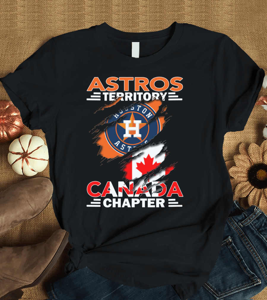Houston Astros Territory Canada Chapter Flag T-Shirt