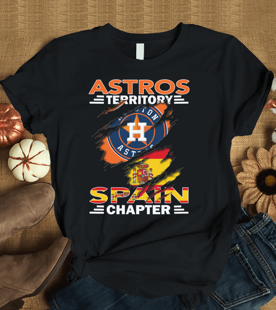 Astros Territory Spain Chapter Houston Astros Spain Flag T-Shirt