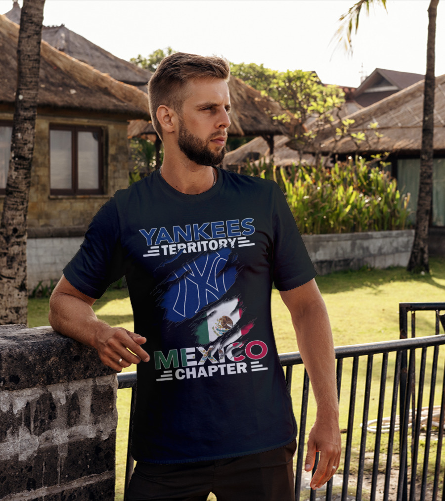 Yankees Territory Mexico Chapter Flag T-Shirt