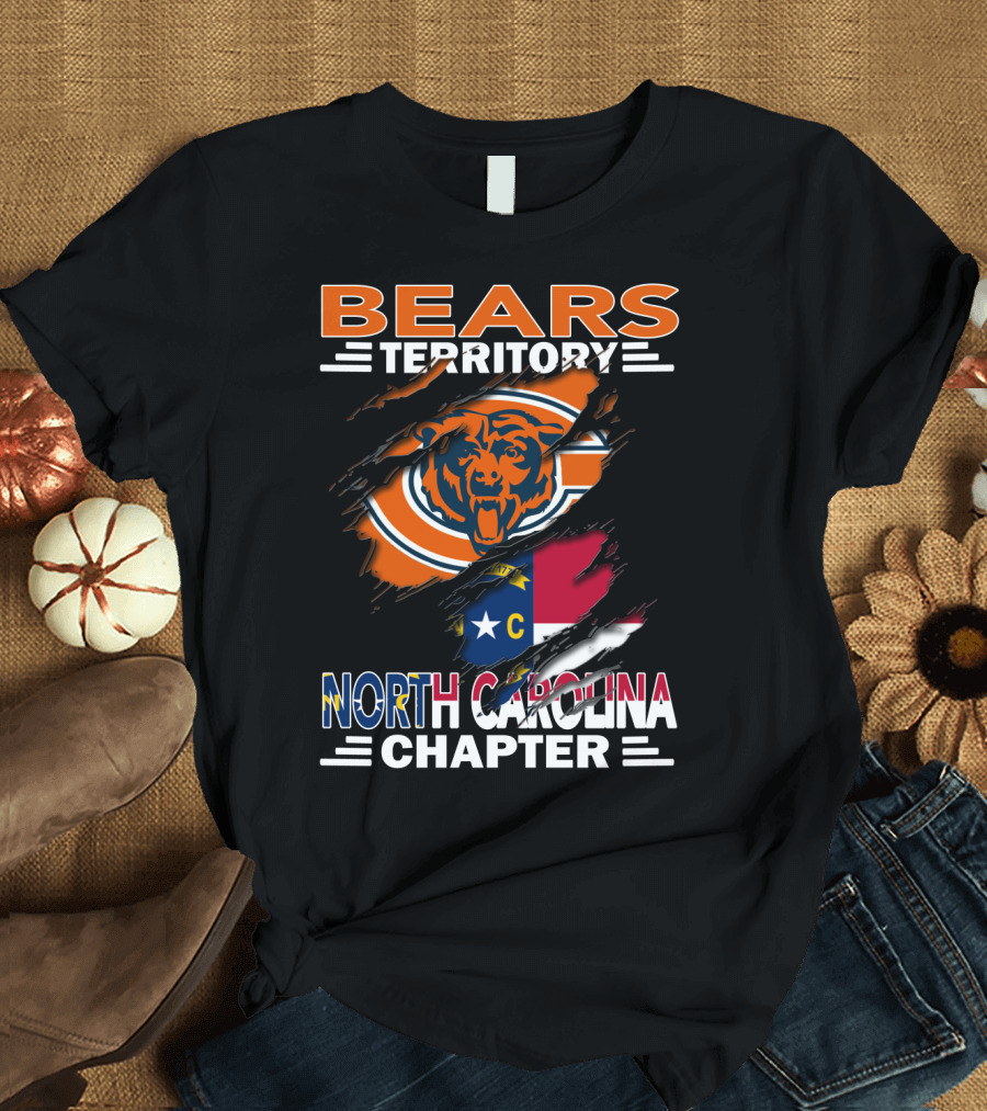 Bears Territory Chicago Bears North Carolina Chapter T-Shirt