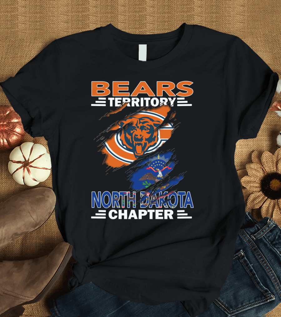 BEARS Territory Chicago Bears North Dakota Chapter T-Shirt
