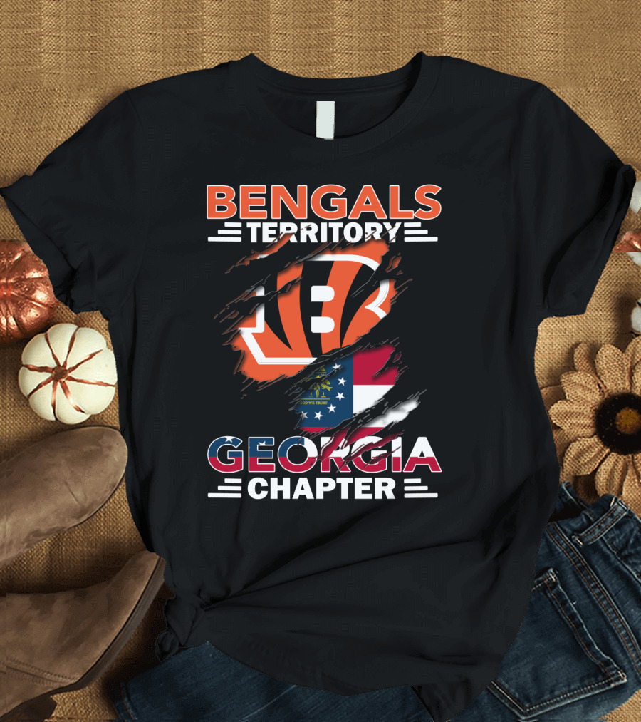 Bengals Territory Georgia Chapter Flag T-Shirt