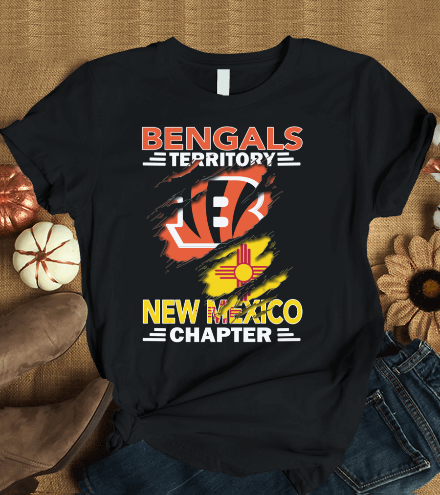 Bengals Territory New Mexico Chapter Ripped T-Shirt