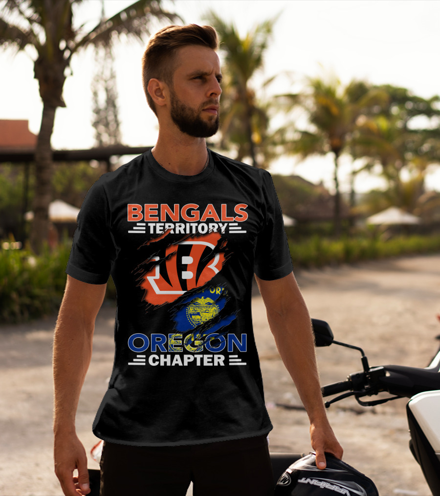 Bengals Territory Oregon Chapter Fan Club Emblem T-Shirt