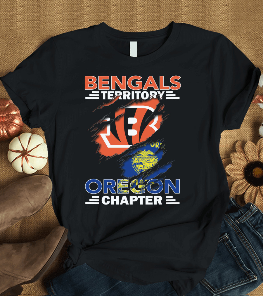 Bengals Territory Oregon Chapter Fan Club Emblem T-Shirt