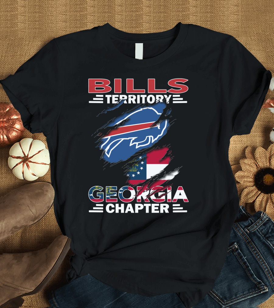 Bills Territory Georgia Chapter Buffalo Flag Sports T-Shirt