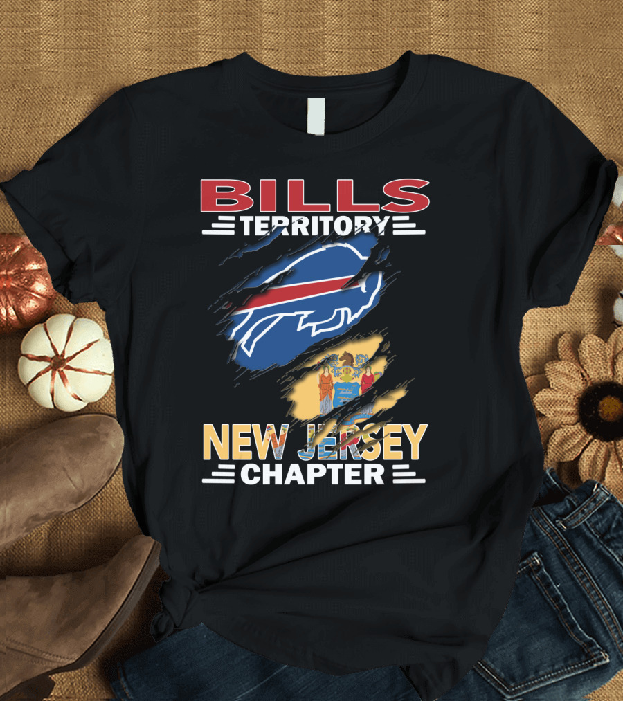 Bills Territory New Jersey Chapter Buffalo Flag T-Shirt