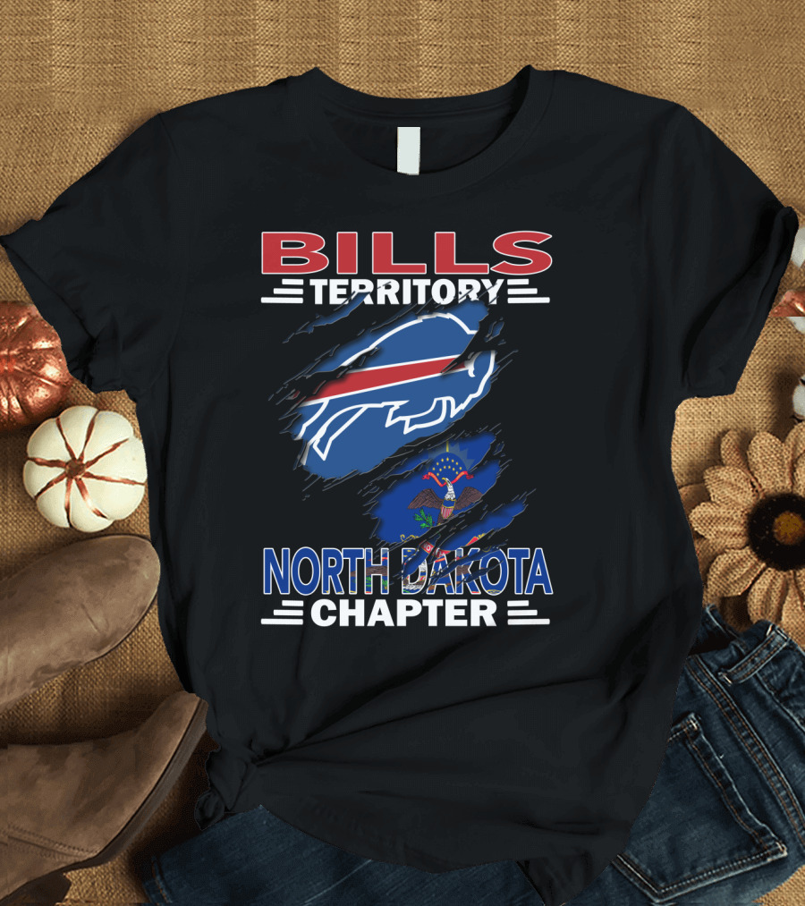 Bills Territory North Dakota Chapter Buffalo Football Fan Club T-Shirt