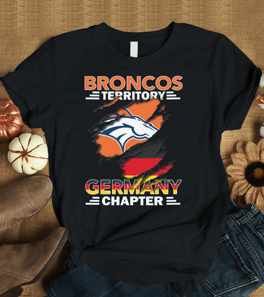 Broncos Territory Germany Chapter Football Fan T-Shirt