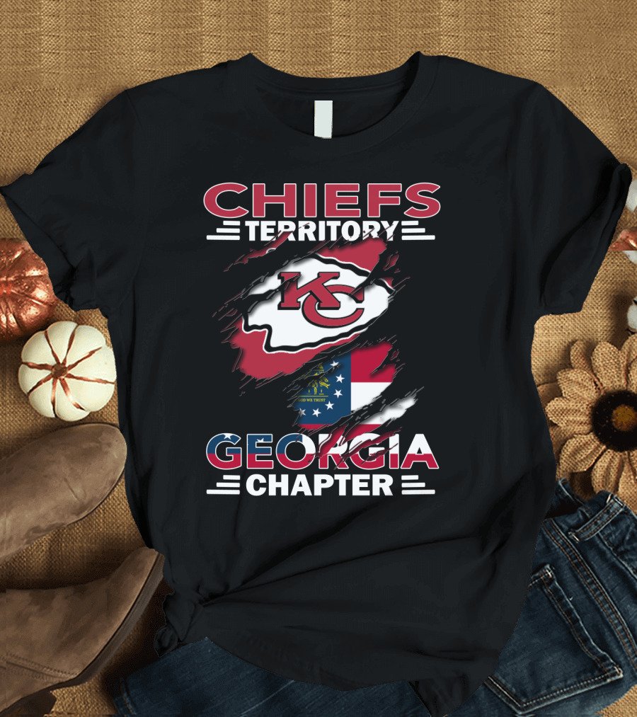Chiefs Territory Georgia Chapter Kansas City Football Fan Club T-Shirt