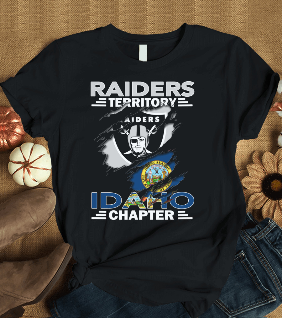 Raiders Territory Idaho Chapter Great Seal of Idaho and Raiders T-Shirt