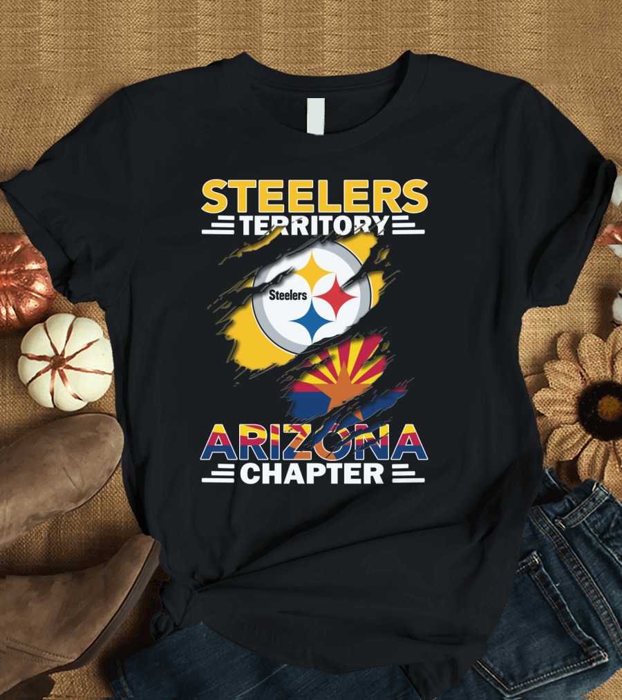 Steelers Territory Steelers Arizona Chapter Flag T-Shirt
