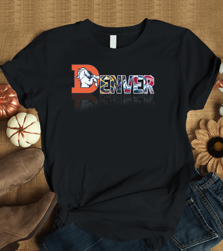 Denver Broncos Nuggets Avalanche Rapids City T-Shirt
