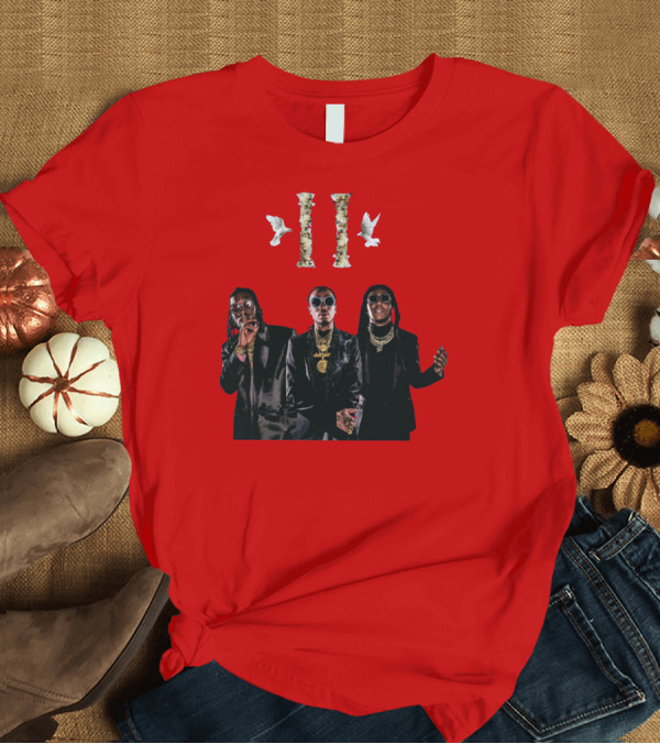 T-Shirt: Migos Culture II Album Red Cover T-Shirt Migos Culture II Album Red Cover T-Shirt