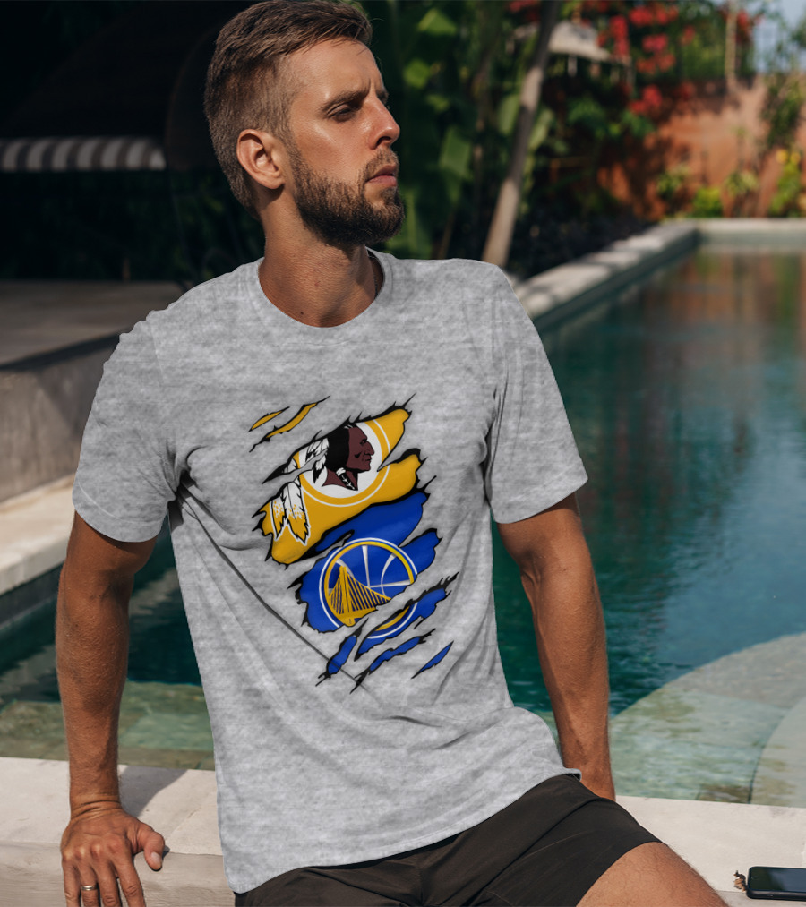 Washington Redskins Golden State Warriors Fusion T-Shirt