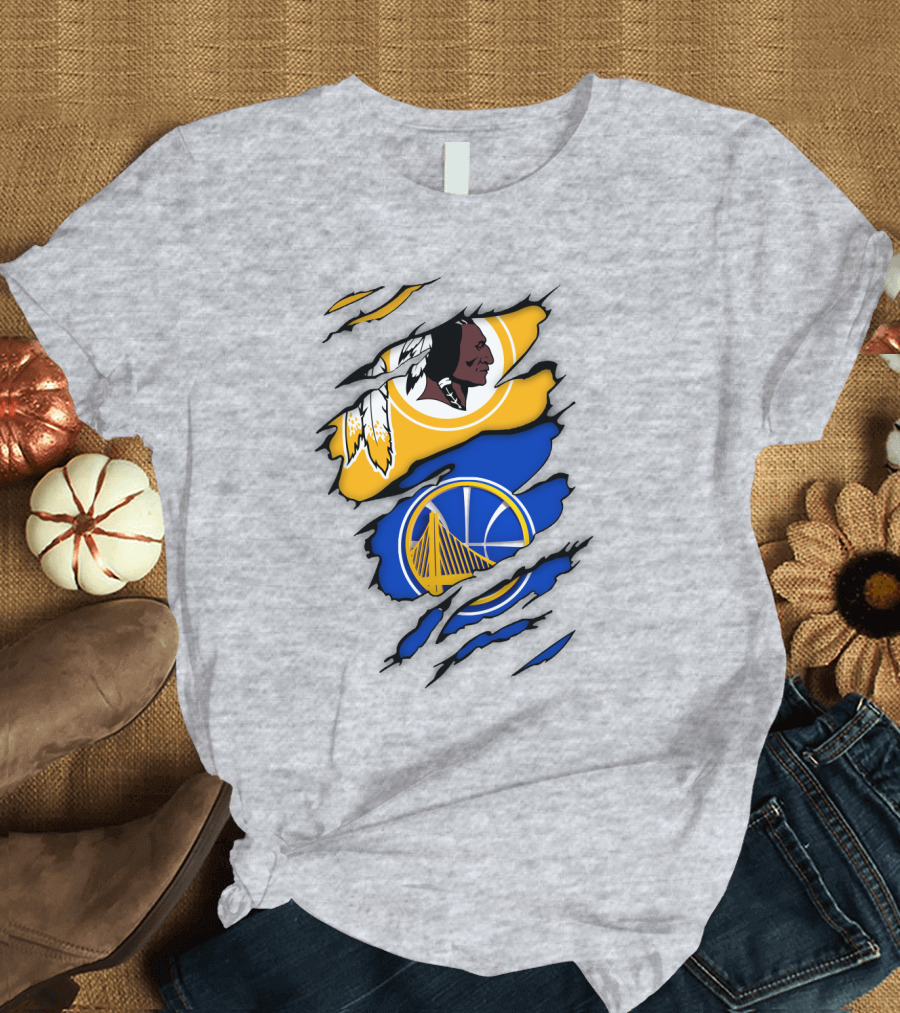 Washington Redskins Golden State Warriors Fusion T-Shirt