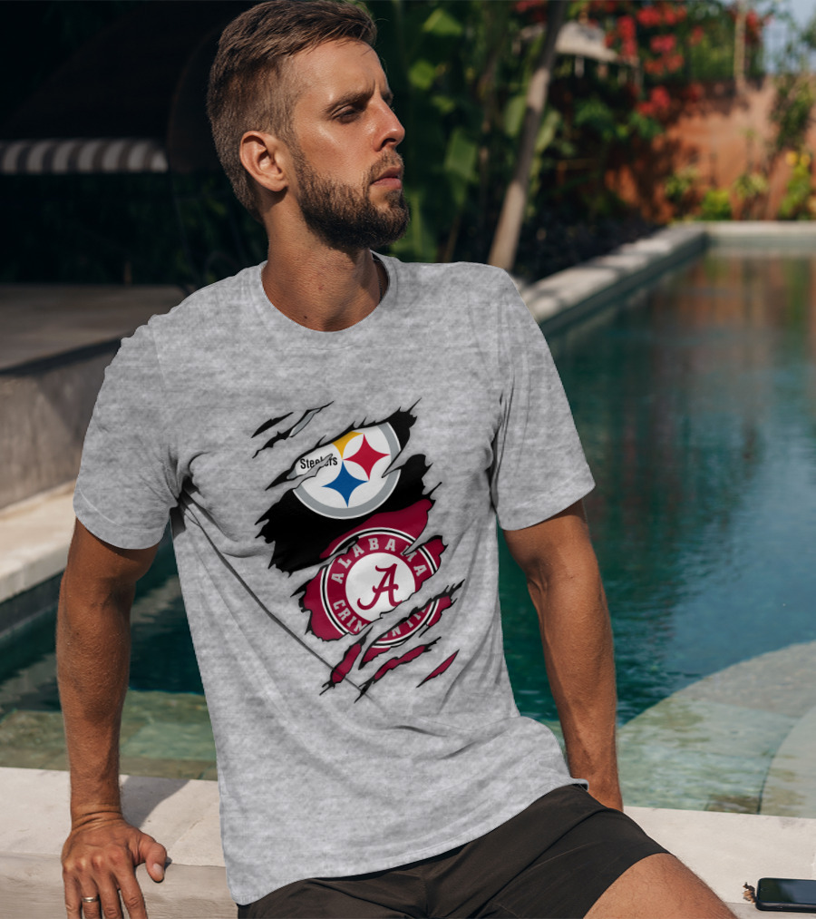 Steelers Alabama Crimson Tide Fusion T-Shirt