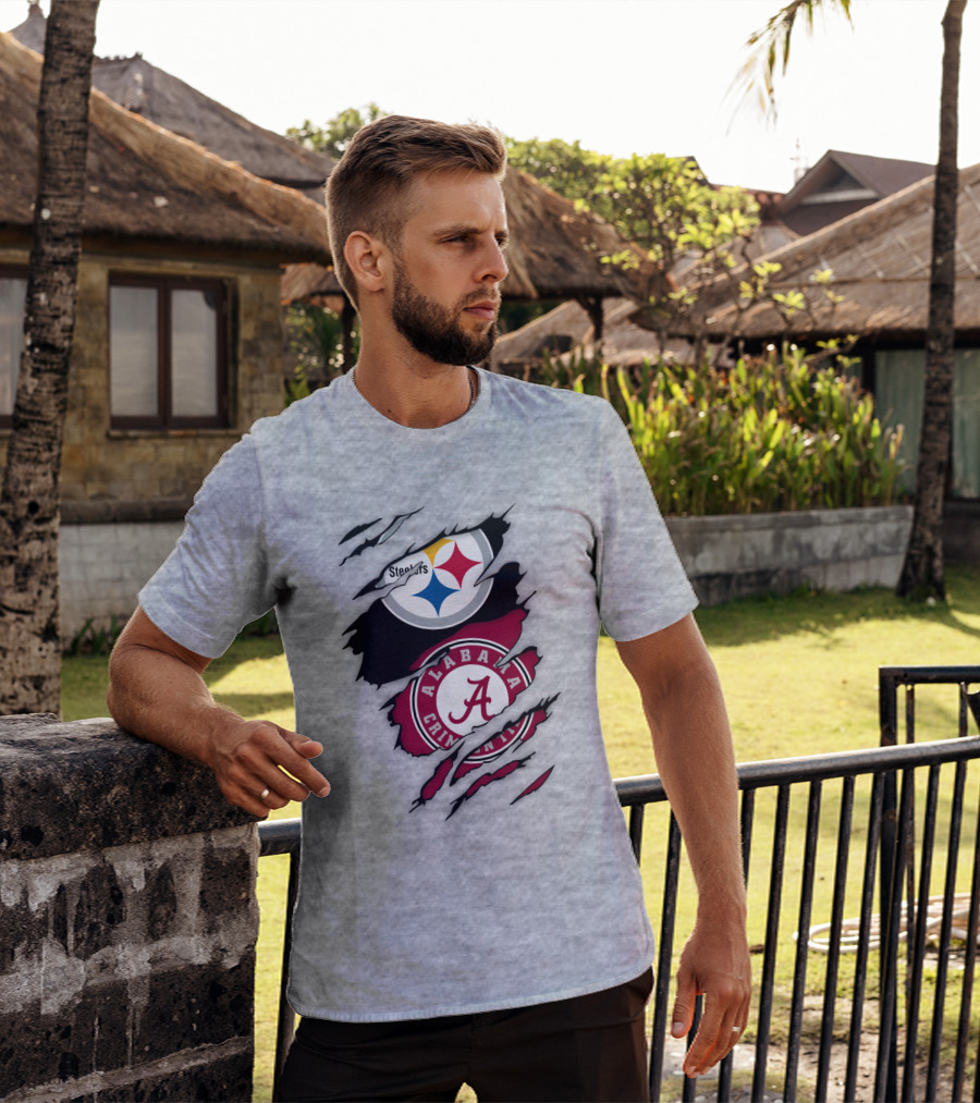 Steelers Alabama Crimson Tide Fusion T-Shirt