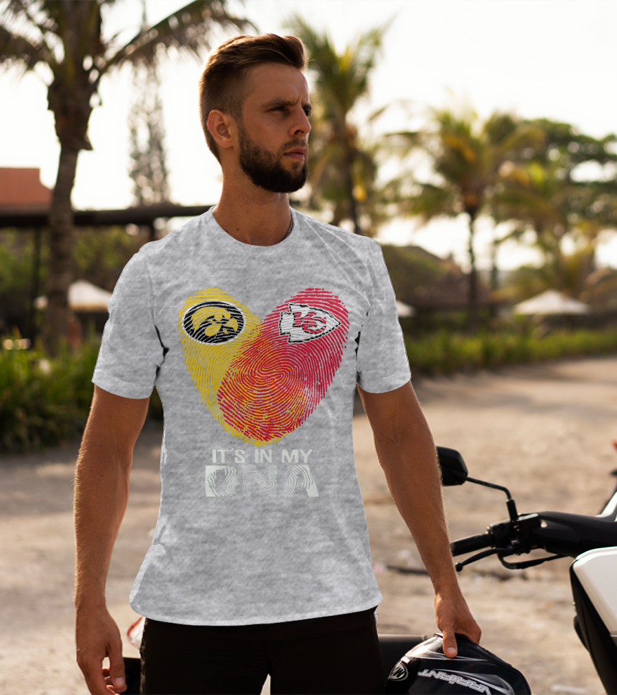 Kansas City Chiefs Iowa Hawkeyes It's In My Dna T-Shirt