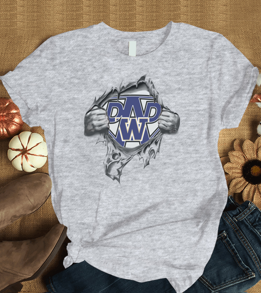 Huskies Super Dad Hidden Strength T-Shirt